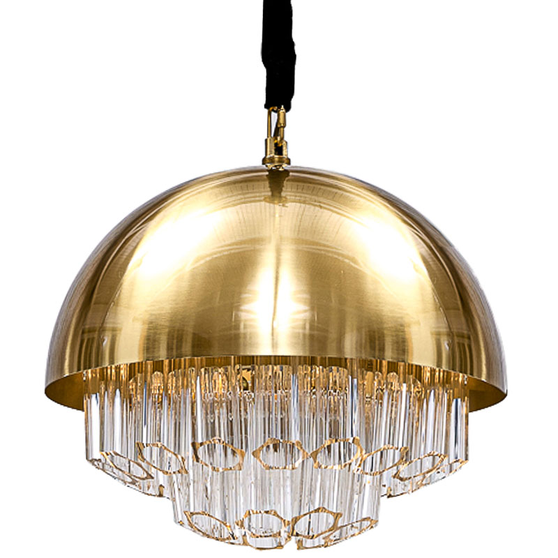 Люстра Erizzo Chandeliers Глянцевое золото Прозрачный Люстра Erizzo Chandeliers Глянцевое золото Прозрачный в Липецке | Loft Concept