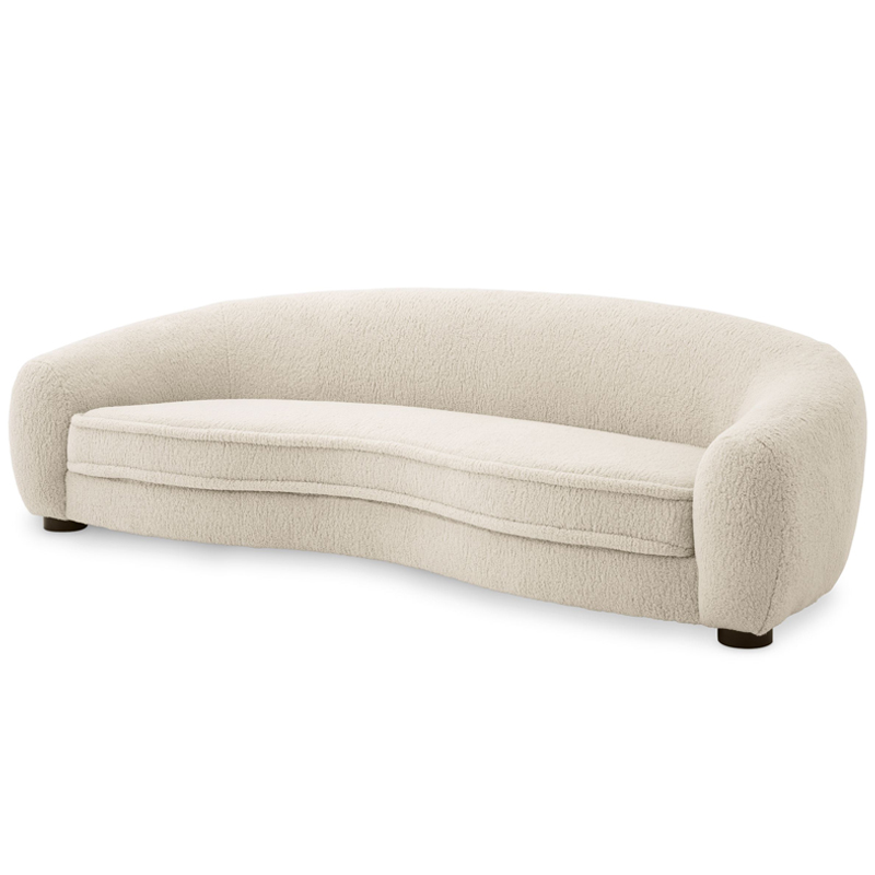 Диван Eichholtz Sofa Freud cream Кремовый Черный Диван Eichholtz Sofa Freud cream Кремовый Черный в Липецке | Loft Concept