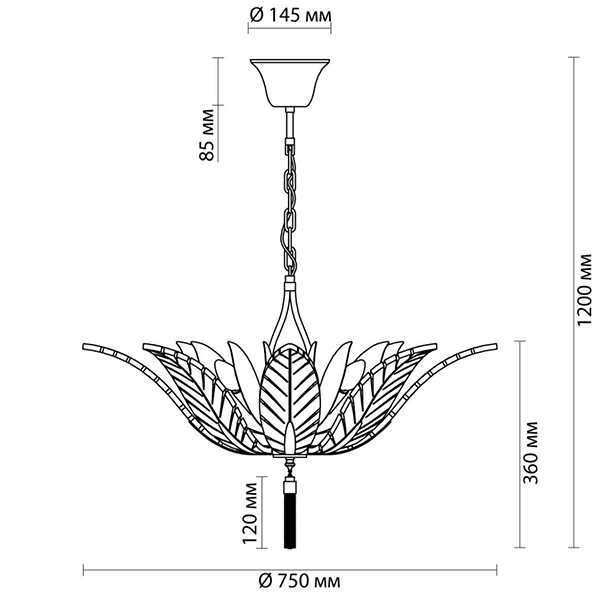 Люстра Glass Petals Chandelier 75 Люстра Glass Petals Chandelier 75 в Липецке