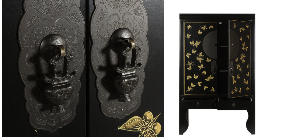 Шкаф Chinese Butterfly Black Шкаф Chinese Butterfly Black - Loft-Concept в Липецке