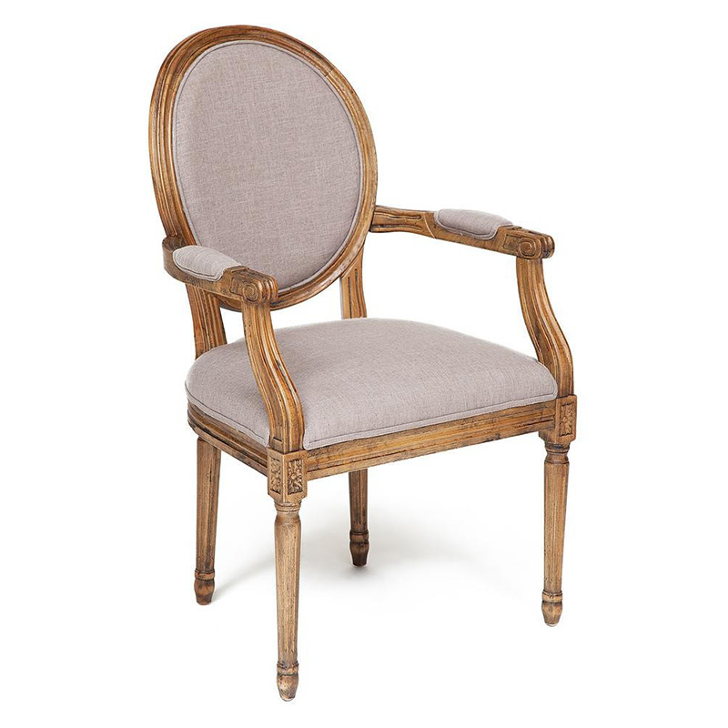 Стул French armchair Provence gray Серый Древесина Стул French armchair Provence gray Серый Древесина в Липецке | Loft Concept