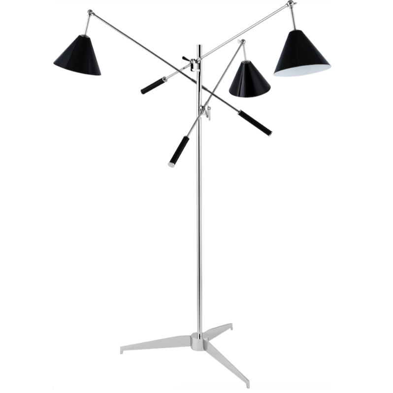 Торшер Stilnovo FLOR LAMP Черный Хром Торшер Stilnovo FLOR LAMP Черный Хром в Липецке | Loft Concept