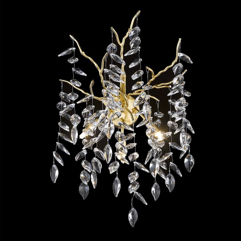 Бра Leaves Crystal Gold Золотой Бра Leaves Crystal Gold Золотой в Липецке | Loft Concept