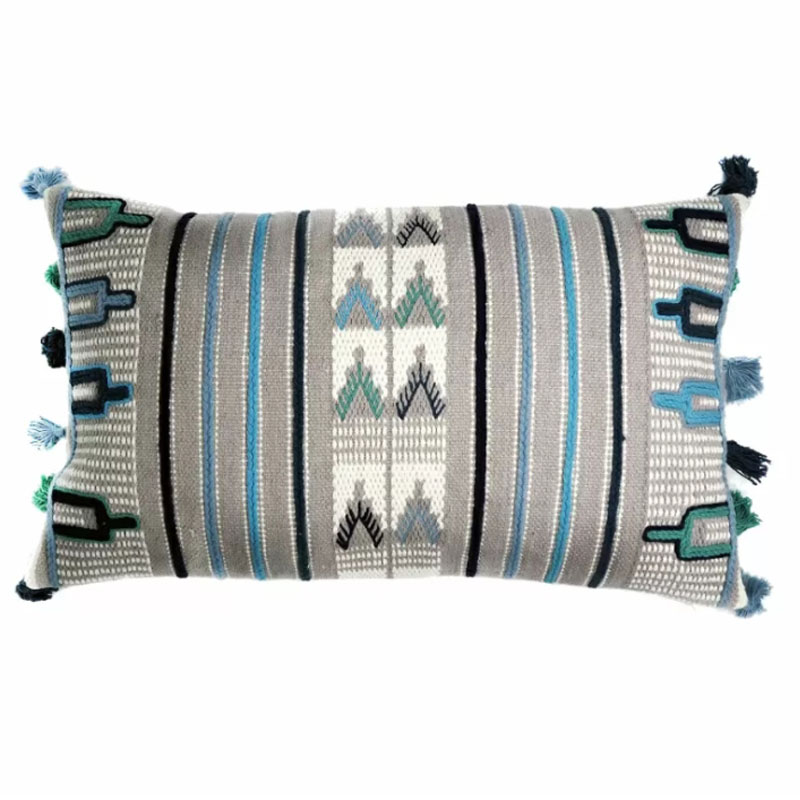 Чехол на подушку Blue Ikat Мульти Чехол на подушку Blue Ikat Мульти в Липецке | Loft Concept