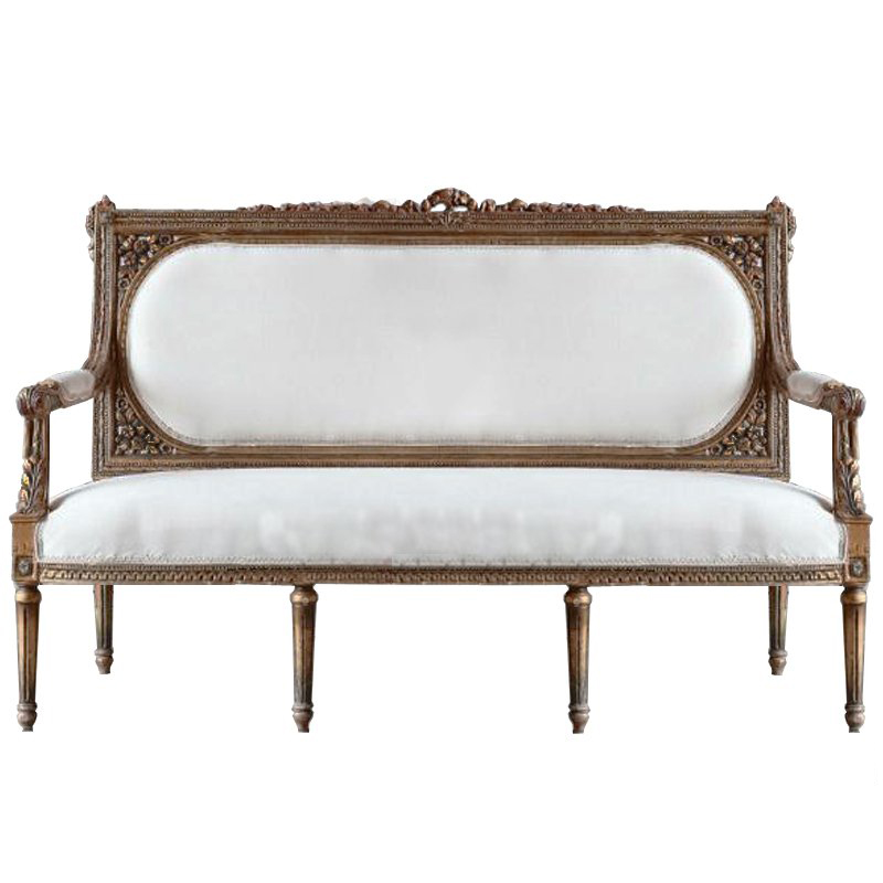 Диван VERSAL Loveseat Sofa ivory ( слоновая кость ) Дерево Акация Диван VERSAL Loveseat Sofa ivory ( слоновая кость ) Дерево Акация в Липецке | Loft Concept