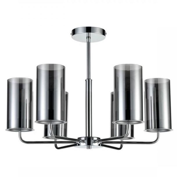 Люстра Honnor Chandelier chrome Хром Серый (Gray) Люстра Honnor Chandelier chrome Хром Серый (Gray) в Липецке | Loft Concept