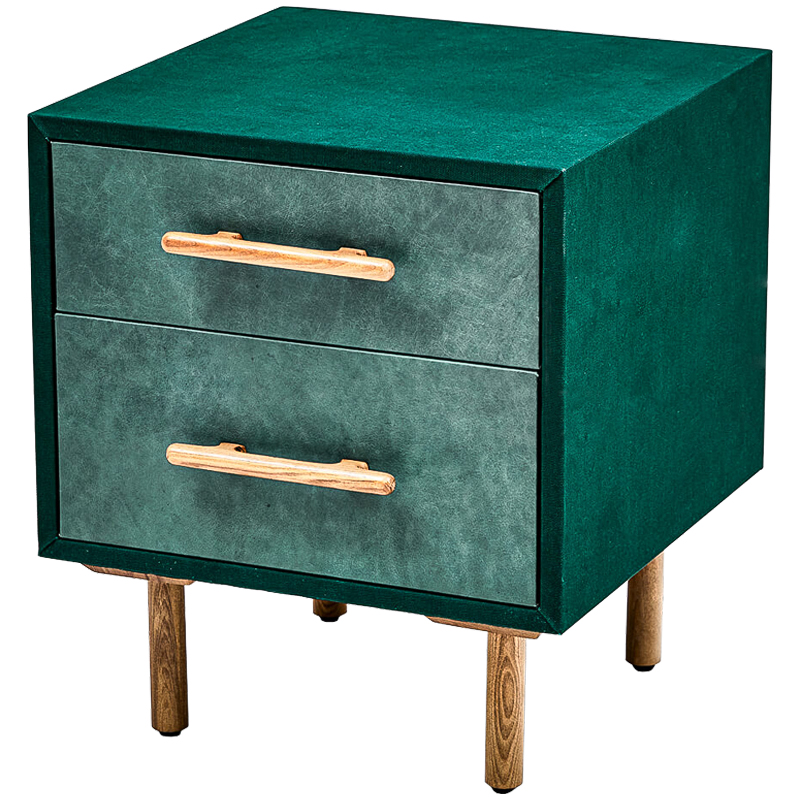 Тумба Smoky Green Nightstand Изумрудный Древесина Тумба Smoky Green Nightstand Изумрудный Древесина в Липецке | Loft Concept