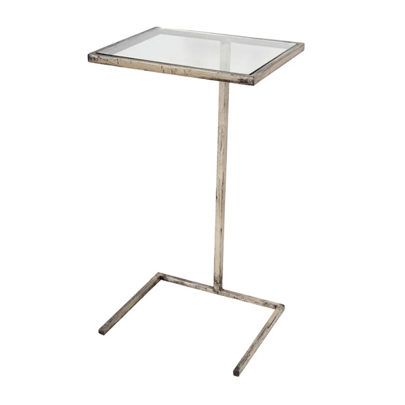 Приставной стол Side Table Прозрачный Хром Приставной стол Side Table Прозрачный Хром в Липецке | Loft Concept
