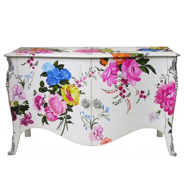 Комод L.XV DRESSER Flowers Серебряный Мульти Комод L.XV DRESSER Flowers Серебряный Мульти в Липецке | Loft Concept