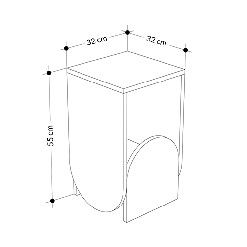 Стол приставной с овальными элементами бело-бежевого цвета NUN SIDE TABLE WHITE LIGHT MOCHA Стол приставной с овальными элементами бело-бежевого цвета NUN SIDE TABLE WHITE LIGHT MOCHA в Липецке