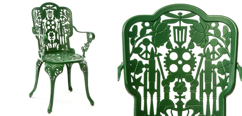 Стул Seletti Industry Collection ALUMINIUM ARMCHAIR – GREEN Стул Seletti Industry Collection ALUMINIUM ARMCHAIR – GREEN - Loft-Concept в Липецке