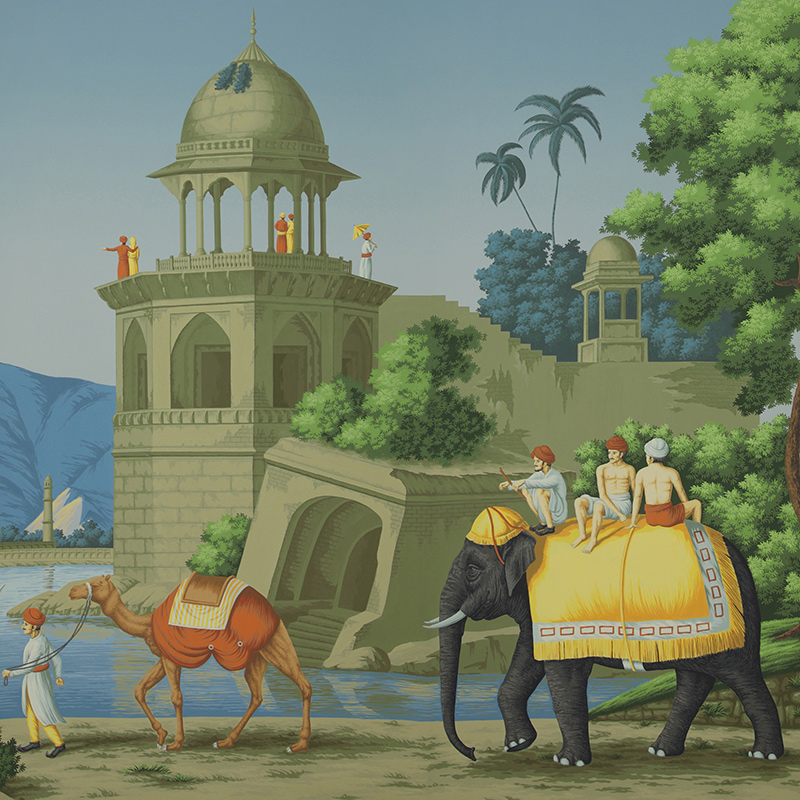 Обои ручная роспись Early Views of India Dufour on scenic paper Обои ручная роспись Early Views of India Dufour on scenic paper в Липецке | Loft Concept