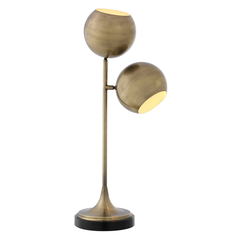 Настольная лампа Eichholtz Table Lamp Compton brass Латунь Античная полированная Черный Настольная лампа Eichholtz Table Lamp Compton brass Латунь Античная полированная Черный в Липецке | Loft Concept