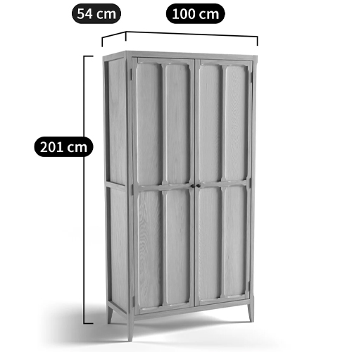 Шкаф серый Silva Grey Cabinet в Липецке