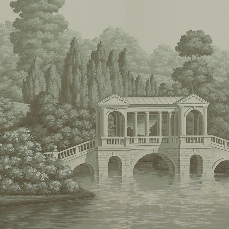 Обои ручная роспись English Landscape Crystal Grey on scenic paper Обои ручная роспись English Landscape Crystal Grey on scenic paper в Липецке | Loft Concept