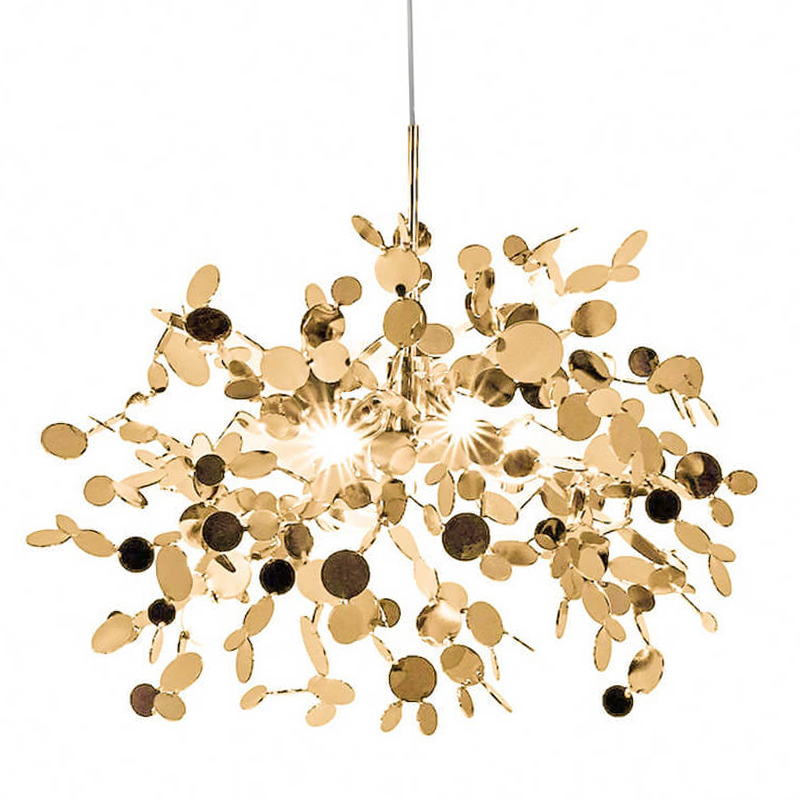 Люстра Terzani Argent Suspension Gold Pendant Lamp 85 Золотой Люстра Terzani Argent Suspension Gold Pendant Lamp 85 Золотой в Липецке | Loft Concept