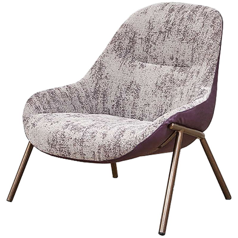 Кресло Nazario Chair Бронза Сиреневый Кресло Nazario Chair Бронза Сиреневый в Липецке | Loft Concept