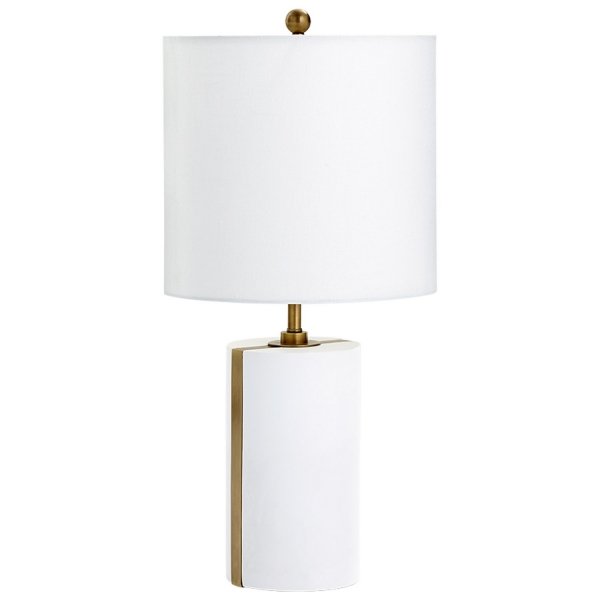 Настольная лампа Cyan Design Cylindro Table Lamp Белый Настольная лампа Cyan Design Cylindro Table Lamp Белый в Липецке | Loft Concept