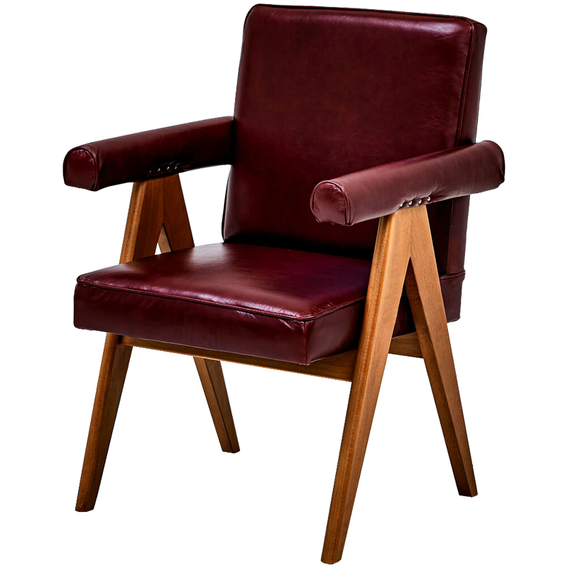 Стул Cherry Modern Chair Бургундский красный Древесина Стул Cherry Modern Chair Бургундский красный Древесина в Липецке | Loft Concept