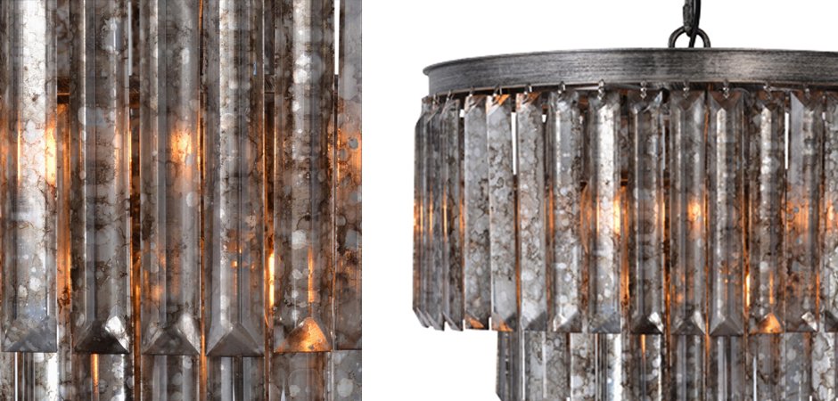 Подвесной светильник ODEON Aged Glass Chandelier Подвесной светильник ODEON Aged Glass Chandelier - Loft-Concept в Липецке