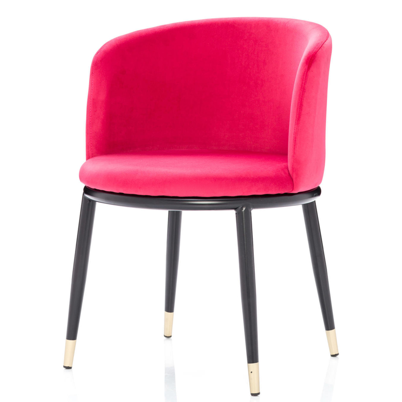 Стул Dining Chair Foucault Crimson Малиновый (Crimson) Черный Золотой Стул Dining Chair Foucault Crimson Малиновый (Crimson) Черный Золотой в Липецке | Loft Concept