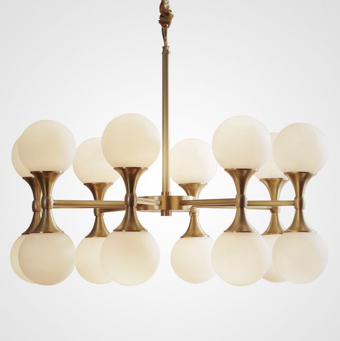 Люстра Hudson Valley Lighting Astoria Chandelier Белый Латунь Люстра Hudson Valley Lighting Astoria Chandelier Белый Латунь в Липецке | Loft Concept