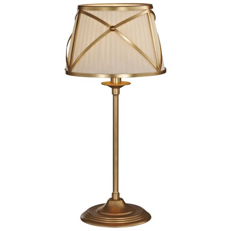 Настольная лампа с абажуром Provence Lampshade Light Gold Table Lamp Золотой Бежевый Настольная лампа с абажуром Provence Lampshade Light Gold Table Lamp Золотой Бежевый в Липецке | Loft Concept