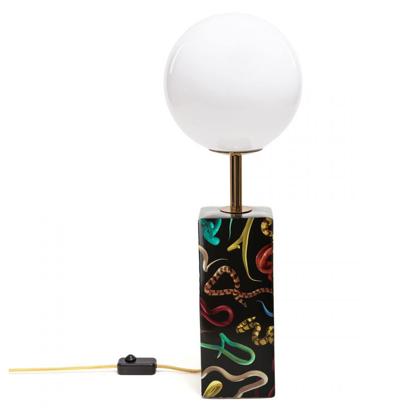 Настольная лампа Seletti Table Lamp Snakes Черный Белый Мульти Настольная лампа Seletti Table Lamp Snakes Черный Белый Мульти в Липецке | Loft Concept