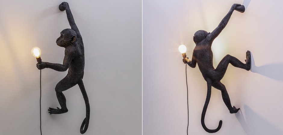 Бра Seletti The Monkey Lamp Hanging Version Right Бра Seletti The Monkey Lamp Hanging Version Right - Loft-Concept в Липецке