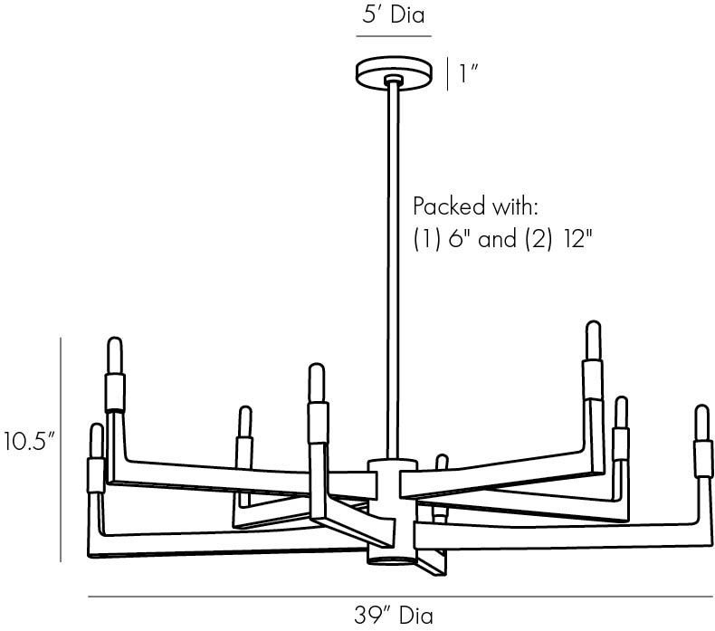 Люстра Arteriors GRIFF CHANDELIER Люстра Arteriors GRIFF CHANDELIER в Липецке