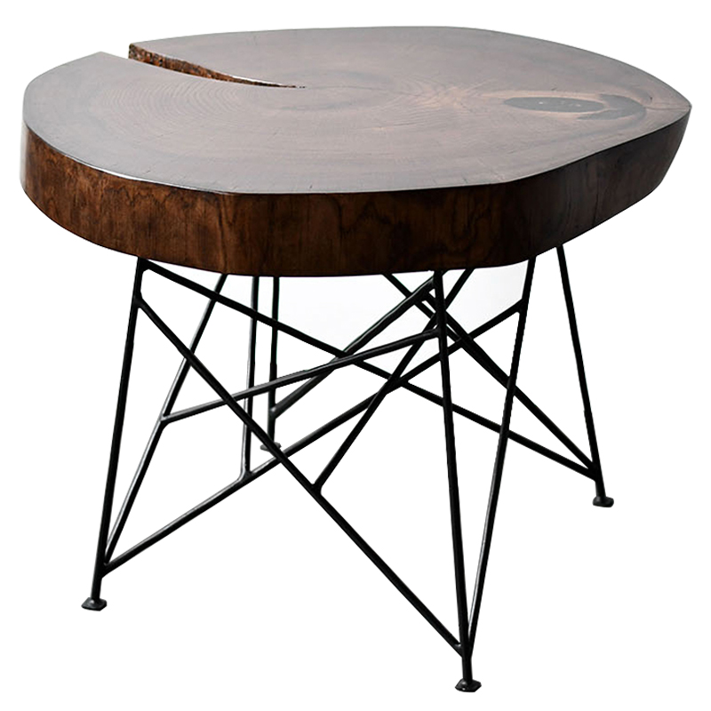 Кофейный стол Bradleigh Industrial Metal Rust Coffee Table Коричневый Черный Кофейный стол Bradleigh Industrial Metal Rust Coffee Table Коричневый Черный в Липецке | Loft Concept