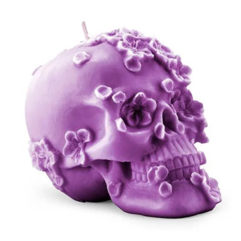 Свеча Purple Flowers Skull Пурпурный Свеча Purple Flowers Skull Пурпурный в Липецке | Loft Concept