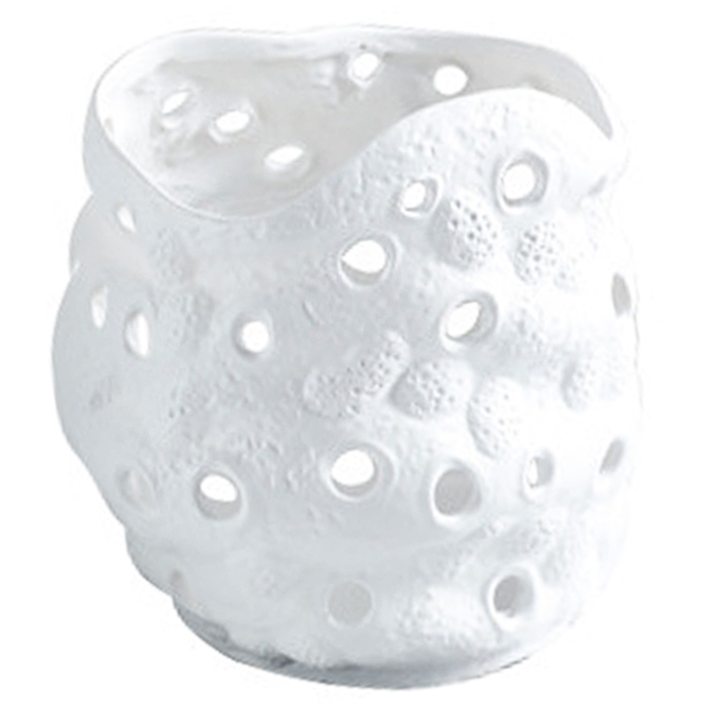Ваза белая Rie White Vase S Белый Ваза белая Rie White Vase S Белый в Липецке | Loft Concept