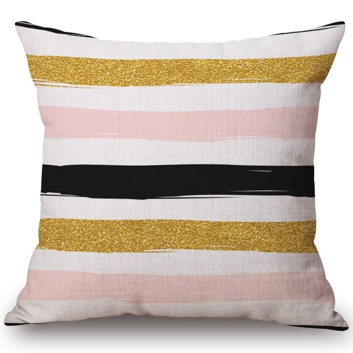 Декоративная подушка Pink & Black & Gold Декоративная подушка Pink & Black & Gold в Липецке | Loft Concept