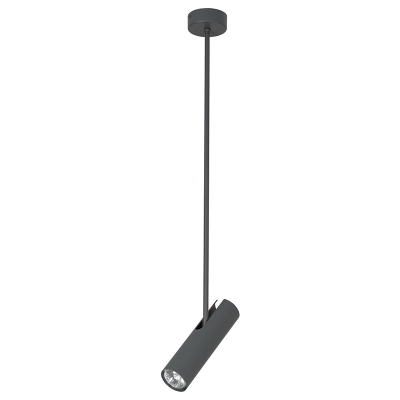Подвесной светильник Tibo Trumpet Tube Graphite Lamp 77 Графит в Липецке | Loft Concept 