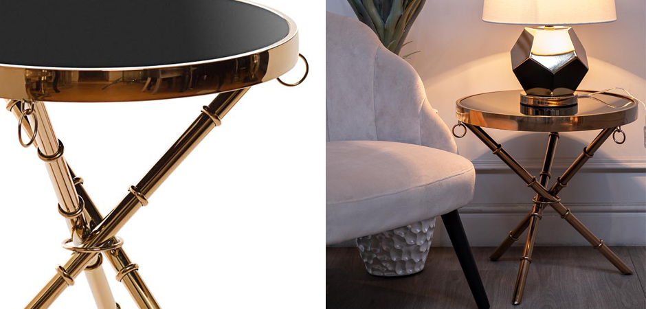 Стол Metal Bamboo Table pink gold Стол Metal Bamboo Table pink gold - Loft-Concept в Липецке