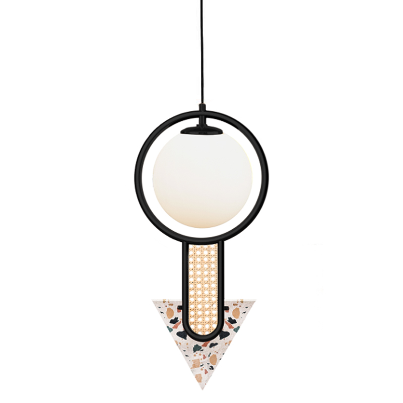 Подвесной Светильник UTU Soulful Lighting FRAME II TRIANGULAR Черный Медь Бежевый Коричневый Подвесной Светильник UTU Soulful Lighting FRAME II TRIANGULAR Черный Медь Бежевый Коричневый в Липецке | Loft Concept