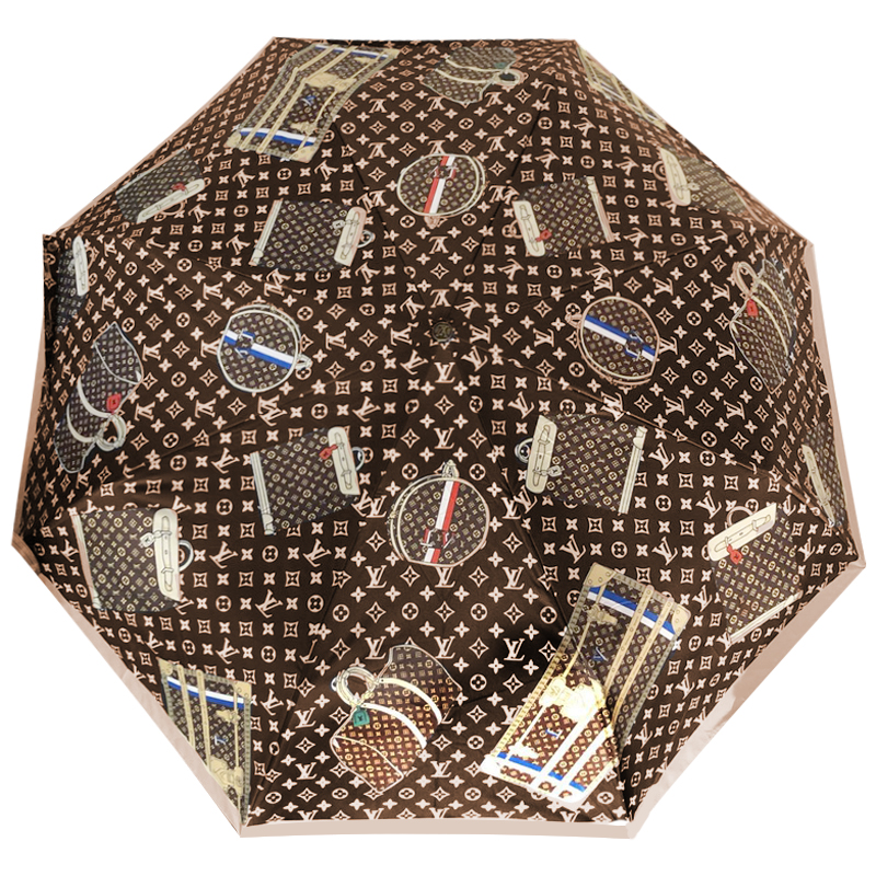 Зонт раскладной LOUIS VUITTON дизайн 016 Коричневый цвет Коричневый Зонт раскладной LOUIS VUITTON дизайн 016 Коричневый цвет Коричневый в Липецке | Loft Concept