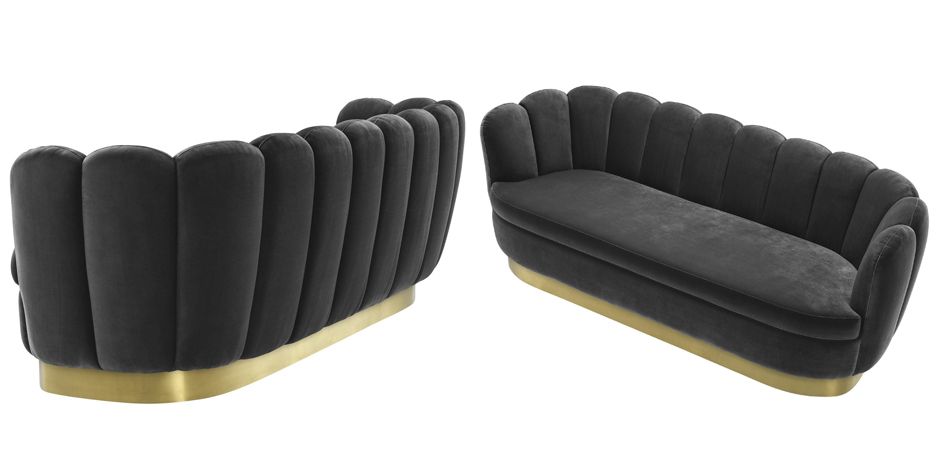 Диван Eichholtz Sofa Mirage dark grey Диван Eichholtz Sofa Mirage dark grey - Loft-Concept в Липецке