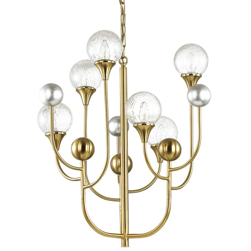 Люстра Benniga Chandelier 6 Золотой Прозрачный (Transparent) Люстра Benniga Chandelier 6 Золотой Прозрачный (Transparent) в Липецке | Loft Concept