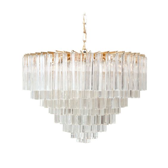 Люстра Chandelier Odeon Глянцевое золото Прозрачное Стекло в Липецке | Loft Concept 