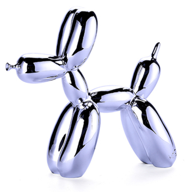 Статуэтка Jeff Koons Balloon Dog medium Silver Серебряный Статуэтка Jeff Koons Balloon Dog medium Silver Серебряный в Липецке | Loft Concept