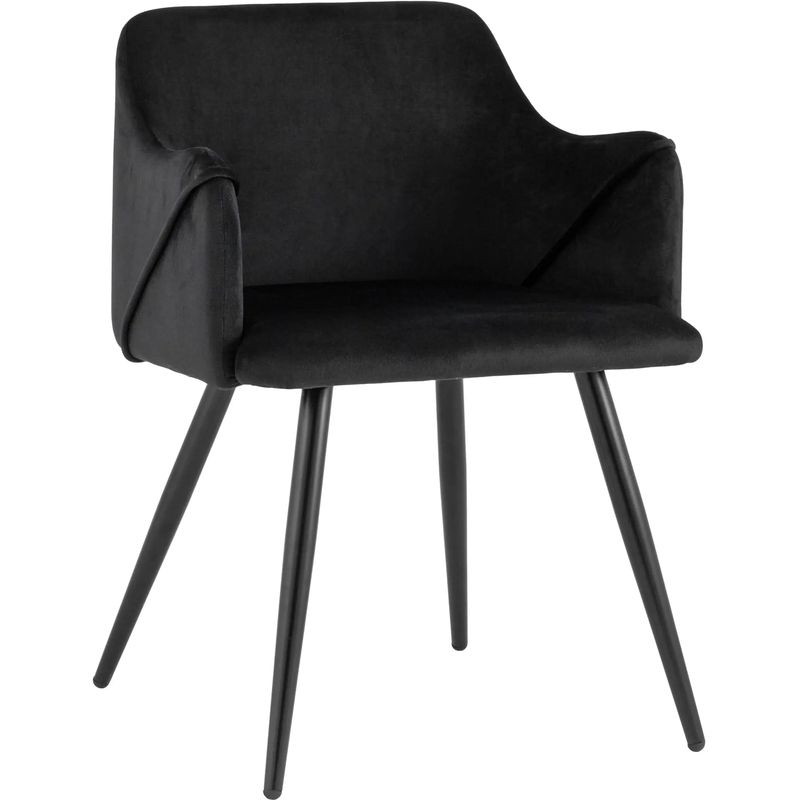 Стул Monarch Chair Черный Велюр Черный Стул Monarch Chair Черный Велюр Черный в Липецке | Loft Concept