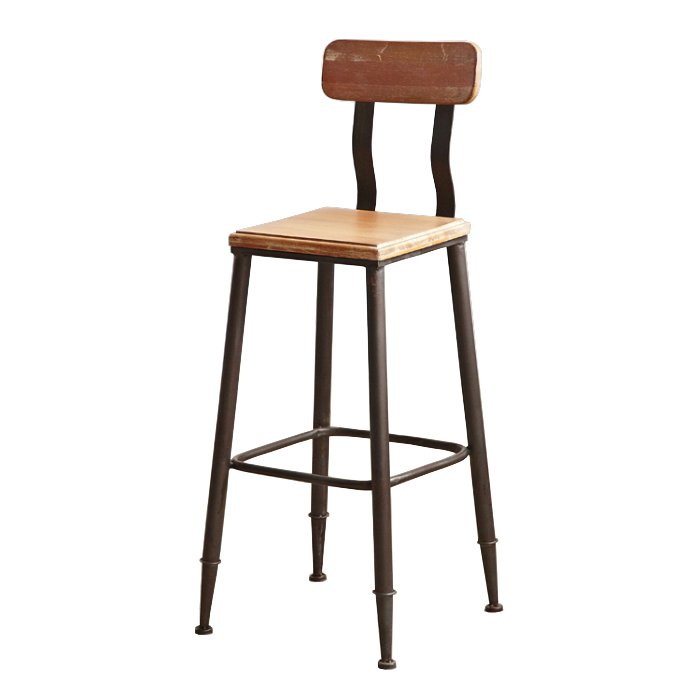 Барный стул Loft Wooden Белый дуб Коричневый Барный стул Loft Wooden Белый дуб Коричневый в Липецке | Loft Concept