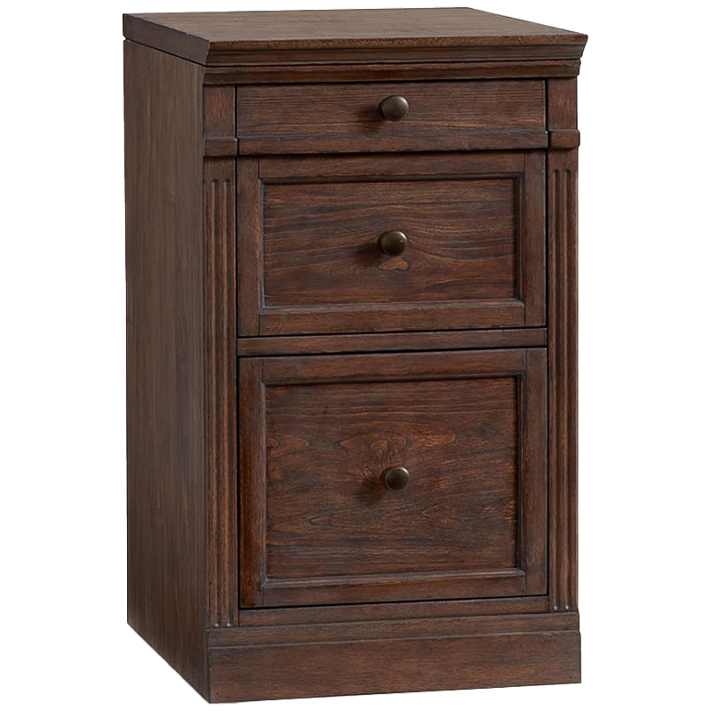 Тумба с 2-мя ящиками Benjamin Two Drawers Бежево-серый Белый Черный Коричневый Тумба с 2-мя ящиками Benjamin Two Drawers Бежево-серый Белый Черный Коричневый в Липецке | Loft Concept
