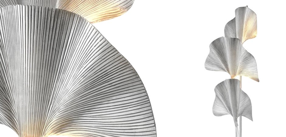 Торшер Eichholtz Floor Lamp Las Palmas Silver Торшер Eichholtz Floor Lamp Las Palmas Silver - Loft-Concept в Липецке