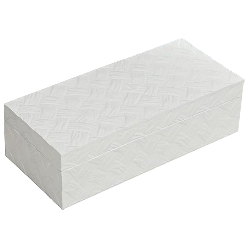 Шкатулка Weawing Wood White Box Белый Шкатулка Weawing Wood White Box Белый в Липецке | Loft Concept