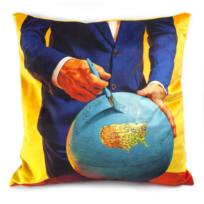 Подушка Seletti Cushion Globe Design Toiletpaper Мульти Подушка Seletti Cushion Globe Design Toiletpaper Мульти в Липецке | Loft Concept