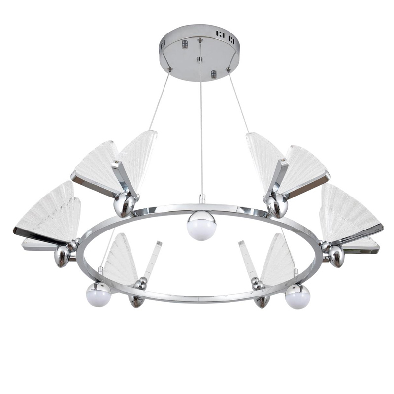 Люстра Butterfly Enlarged на три лампы Хром Люстра Butterfly Enlarged на три лампы Хром в Липецке | Loft Concept