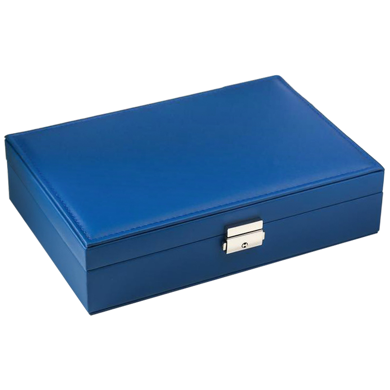 Шкатулка Mazarine Jewerly Organizer Box blue Синий Шкатулка Mazarine Jewerly Organizer Box blue Синий в Липецке | Loft Concept